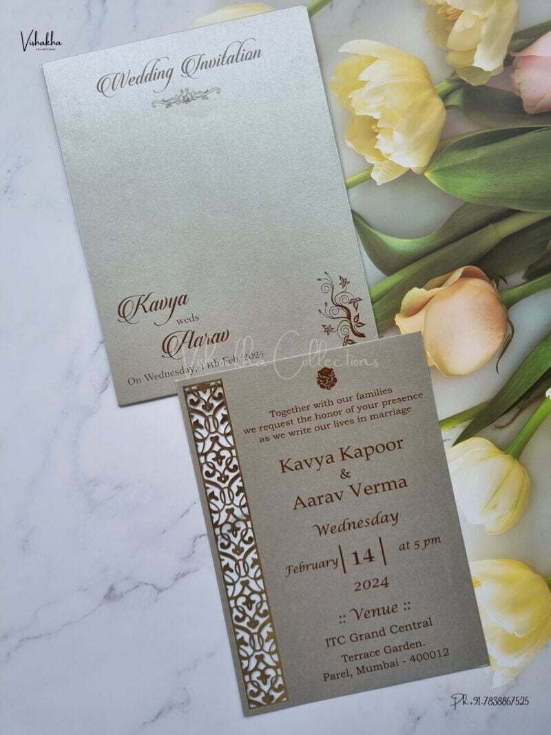 Designer Premium Customized Wedding Invitation Cards - A1938