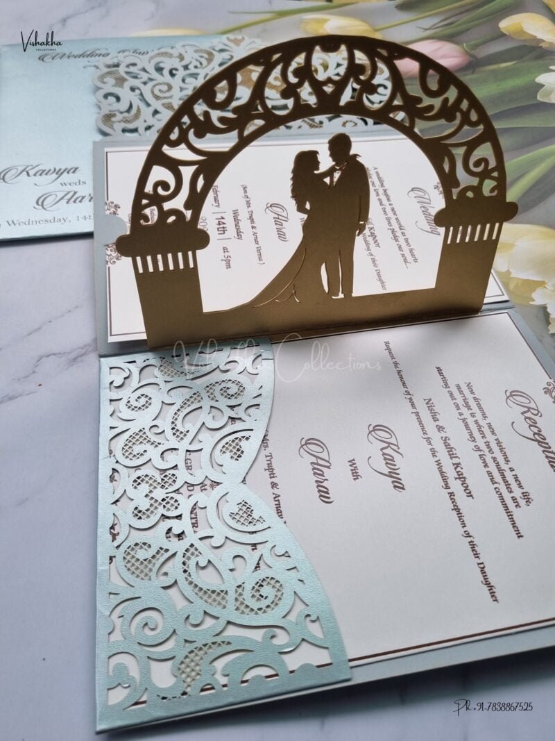 Designer Premium Customized Wedding Invitation Cards - A2607