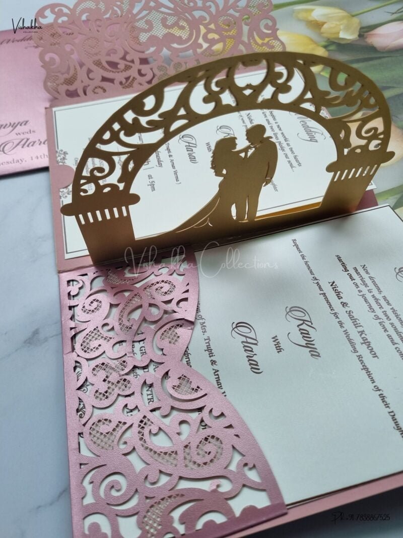 Designer Premium Customized Wedding Invitation Cards - A2608