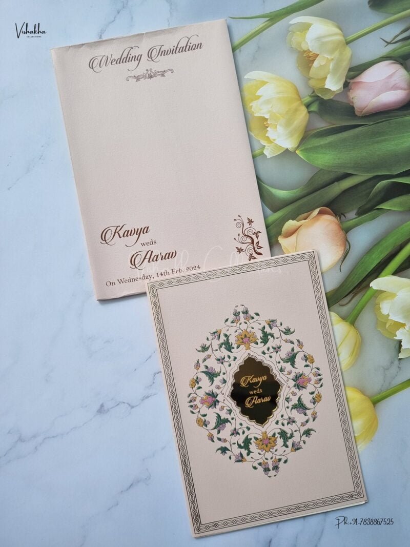 Designer Premium Customized Wedding Invitation Cards - A2633