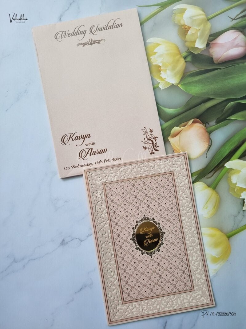 Designer Premium Customized Wedding Invitation Cards - A2637