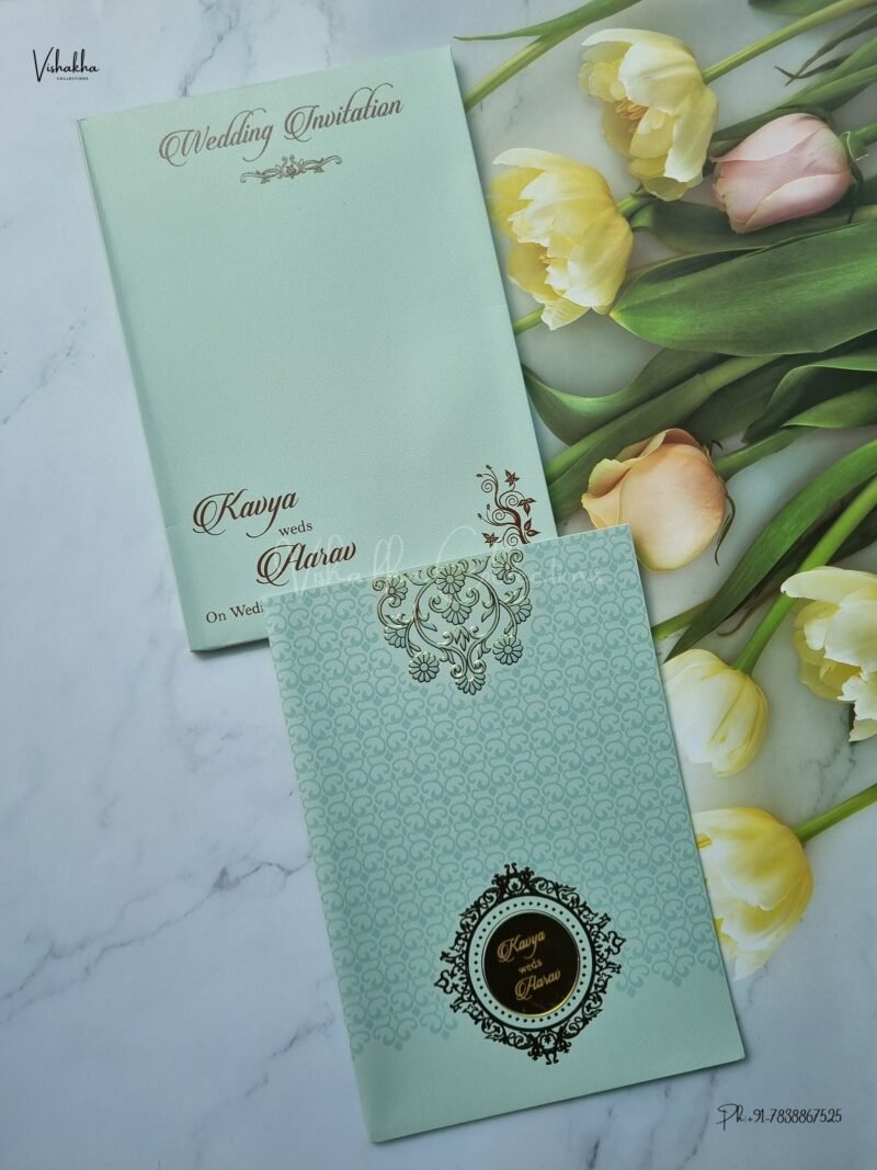 Designer Premium Customized Wedding Invitation Cards - A2639