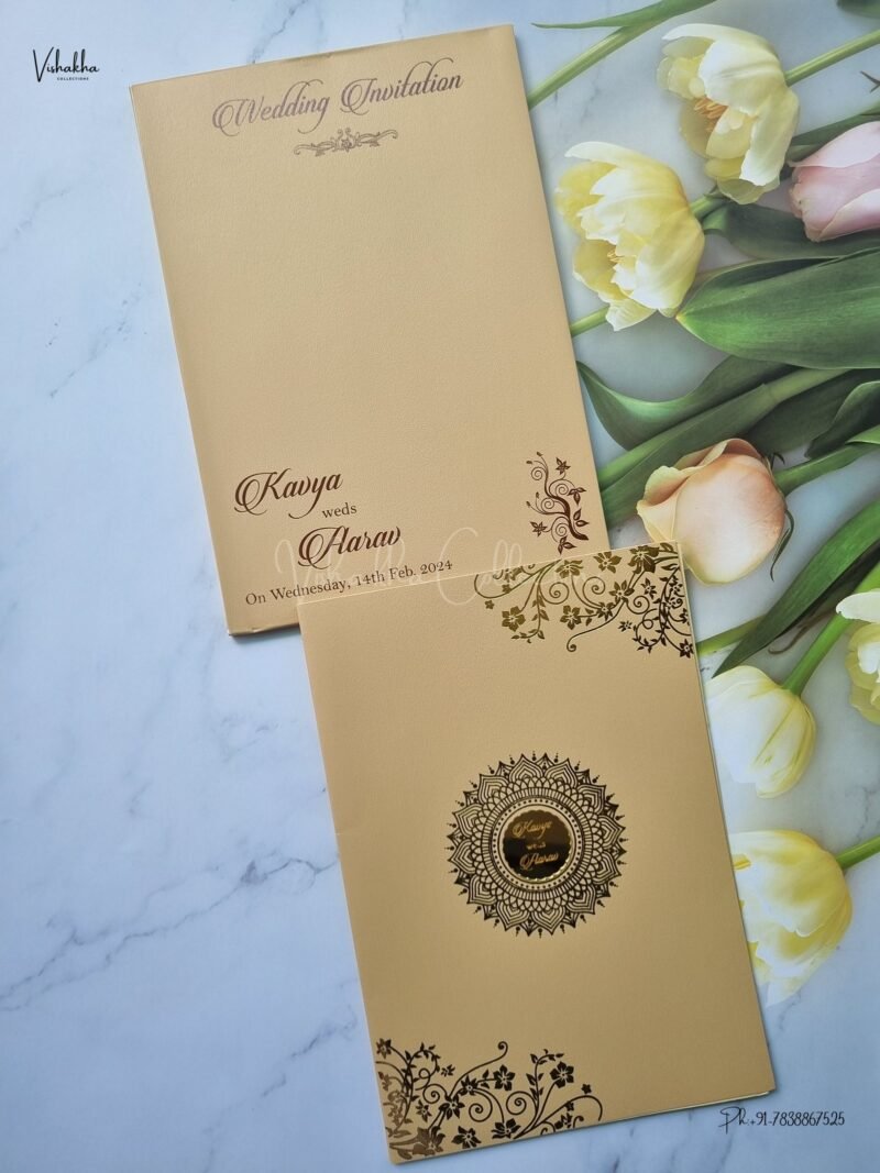 Designer Premium Customized Wedding Invitation Cards - A2641