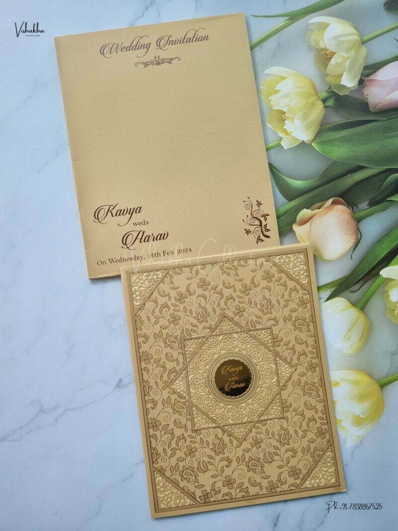 Designer Premium Customized Wedding Invitation Cards - A2645