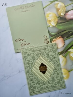 Designer Premium Customized Wedding Invitation Cards - A2650
