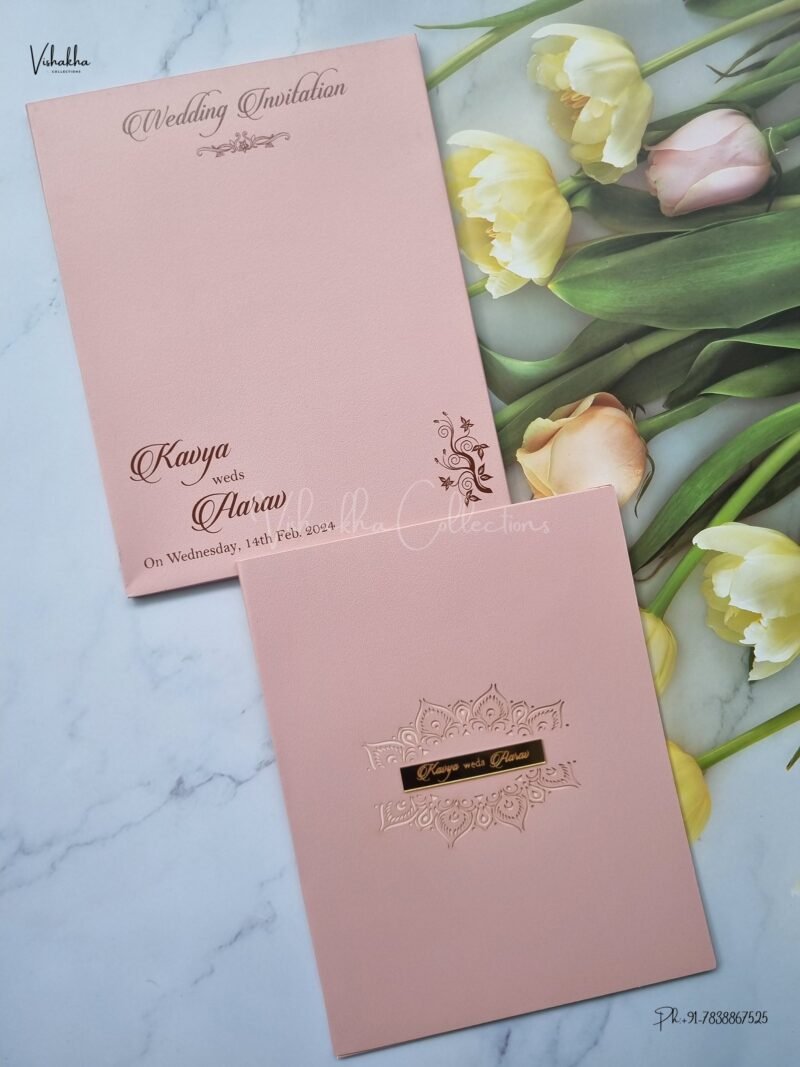 Designer Premium Customized Wedding Invitation Cards - A2655