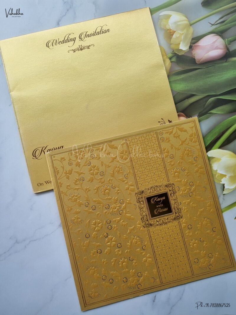 Designer Premium Customized Wedding Invitation Cards - A2660