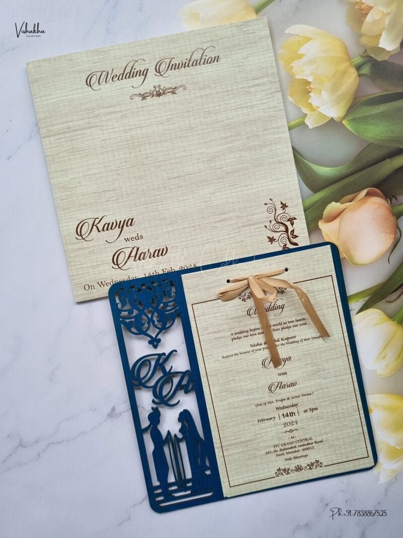 Designer Premium Customized Wedding Invitation Cards - A2824