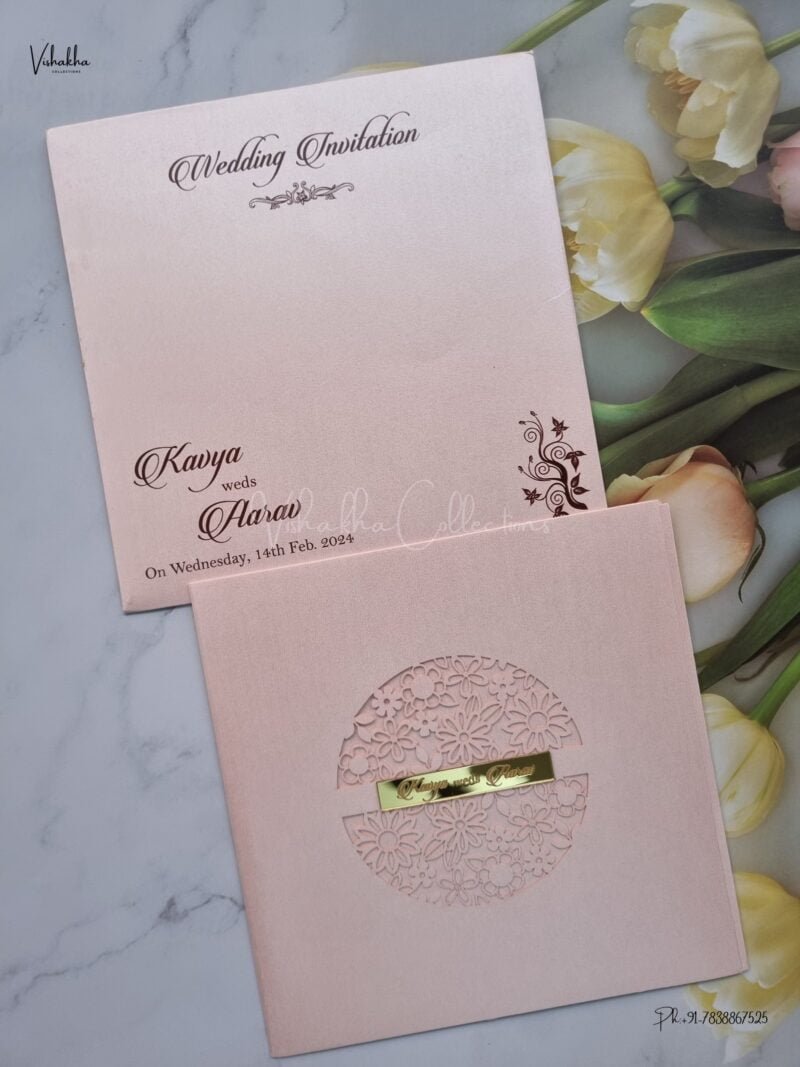Designer Premium Customized Wedding Invitation Cards - A2832
