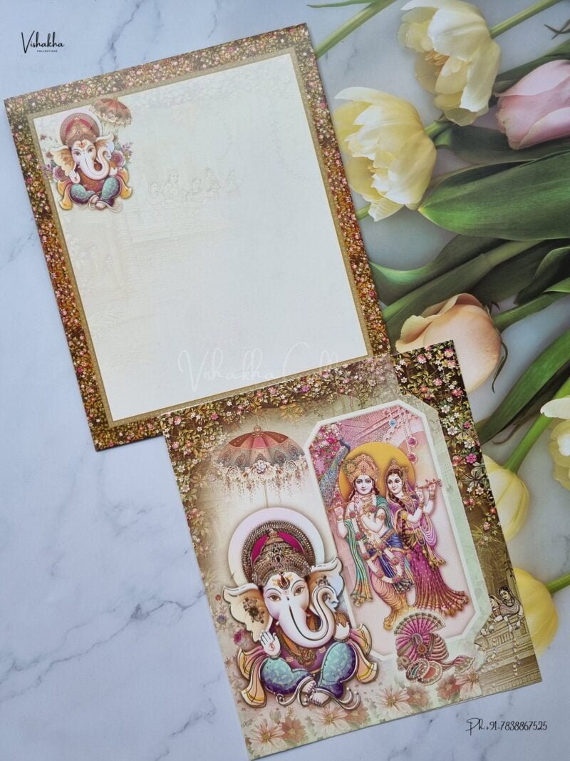 Designer Premium Customized Wedding Invitation Cards - GS-331