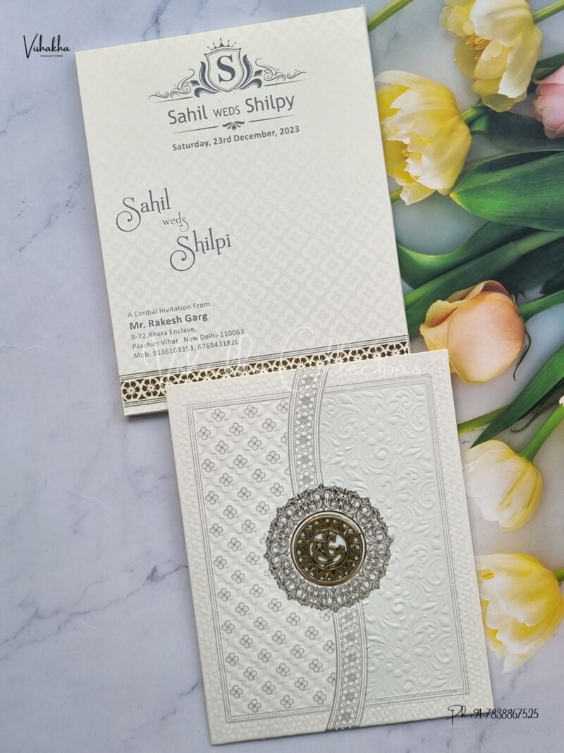 Designer Premium Customized Wedding Invitation Cards - NA-1083