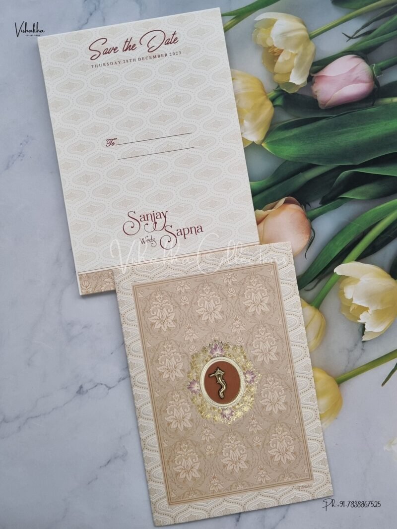 Designer Premium Customized Wedding Invitation Cards - NA-124