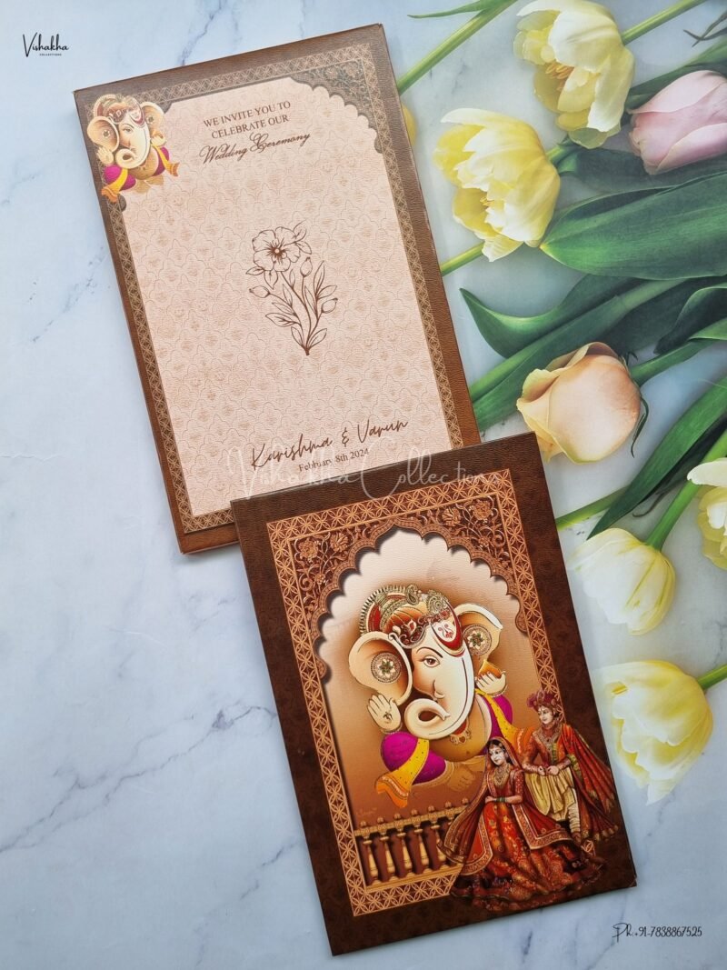 Designer Premium Customized Wedding Invitation Cards - NA-34