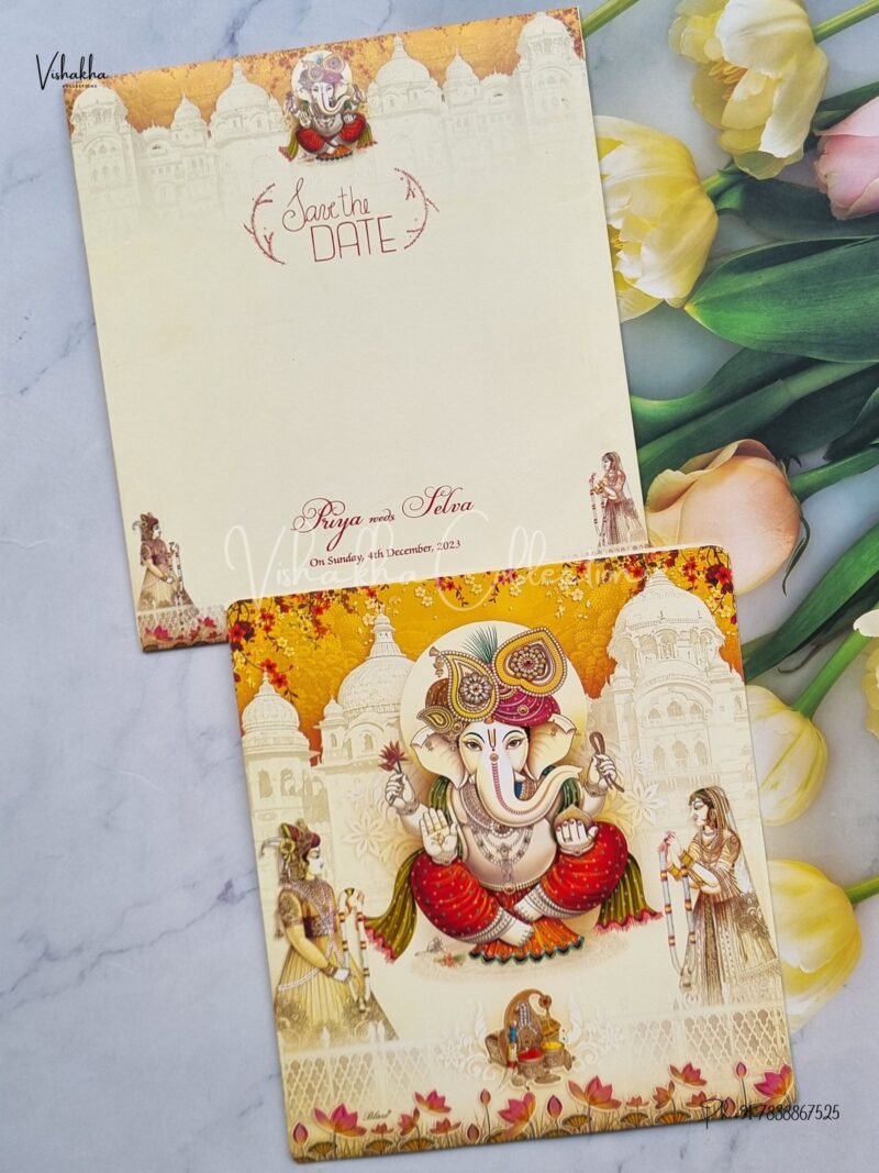 Designer Premium Customized Wedding Invitation Cards - NA-54