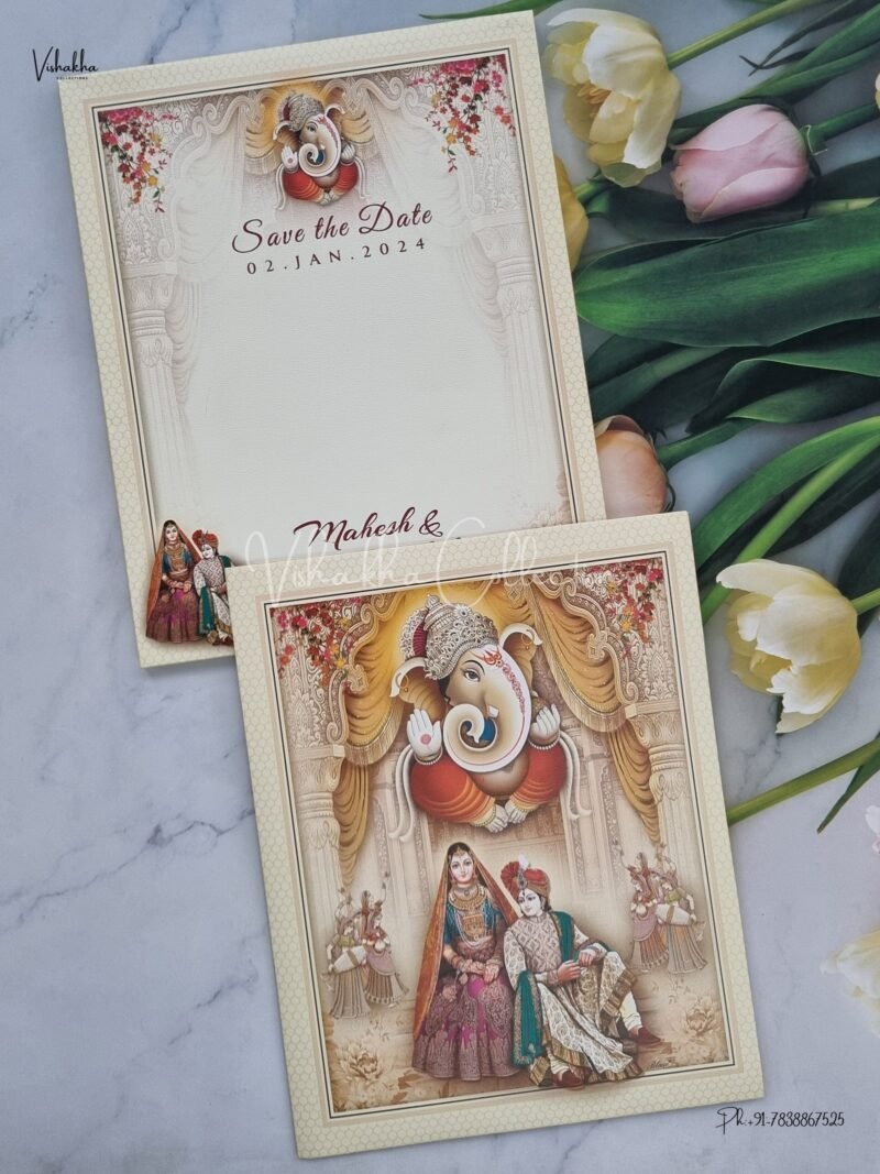 Designer Premium Customized Wedding Invitation Cards - NA-74
