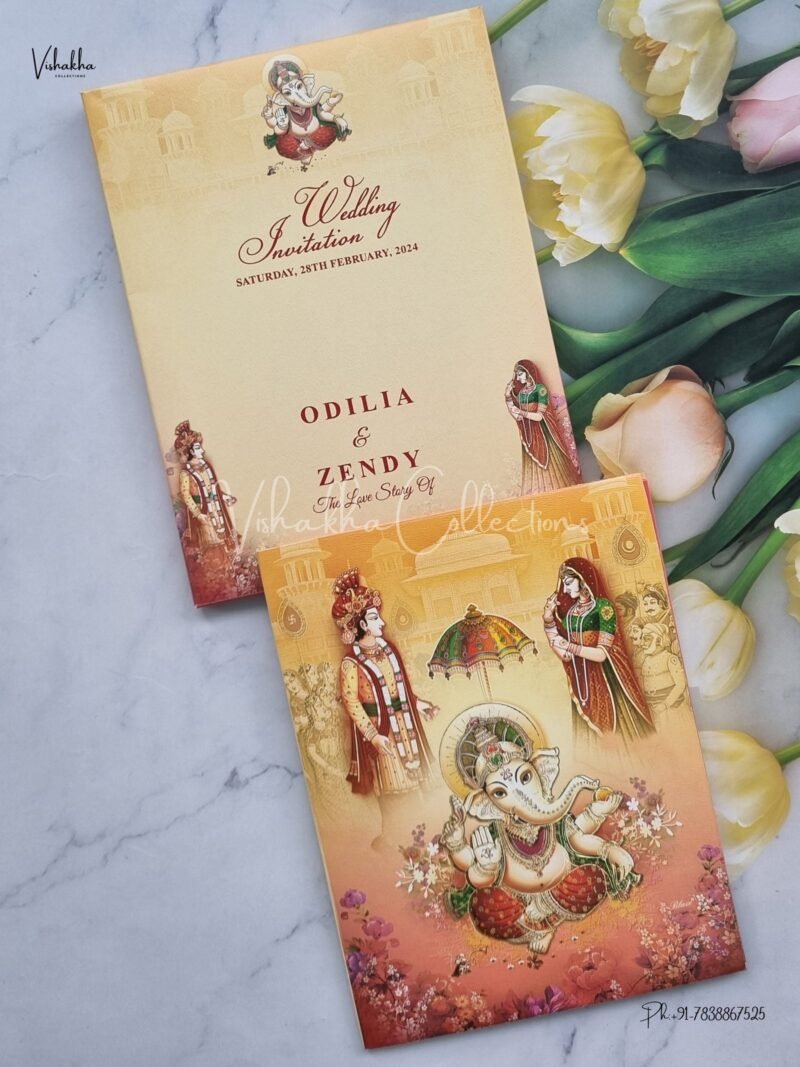 Designer Premium Customized Wedding Invitation Cards - NA-76