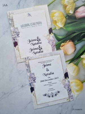 Designer Premium Customized Wedding Invitation Cards - NA-8