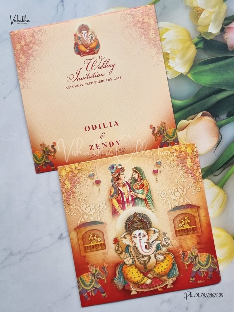 Designer Premium Customized Wedding Invitation Cards - NA-81