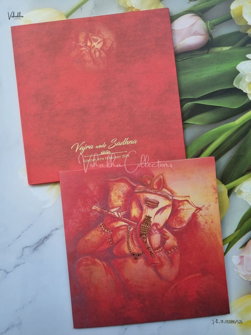 Designer Premium Customized Wedding Invitation Cards - MX-1811