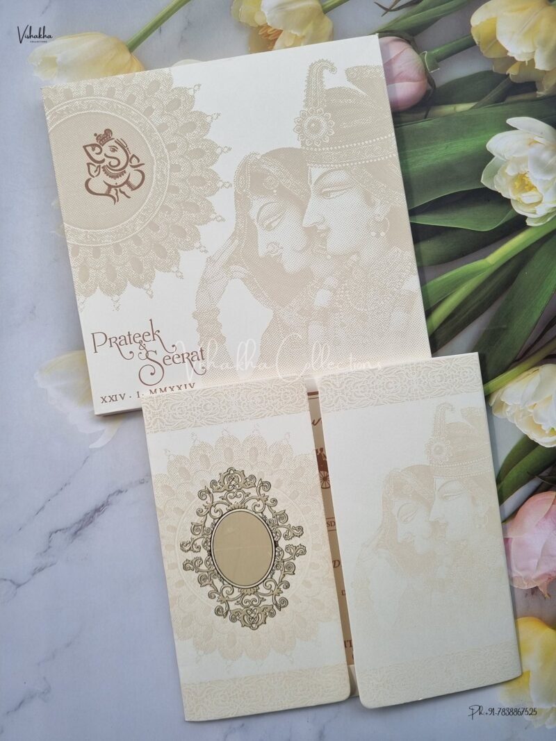 Designer Premium Customized Wedding Invitation Cards - ATS-1417