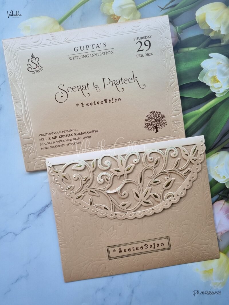 Designer Premium Customized Wedding Invitation Cards - New - ATS-1467
