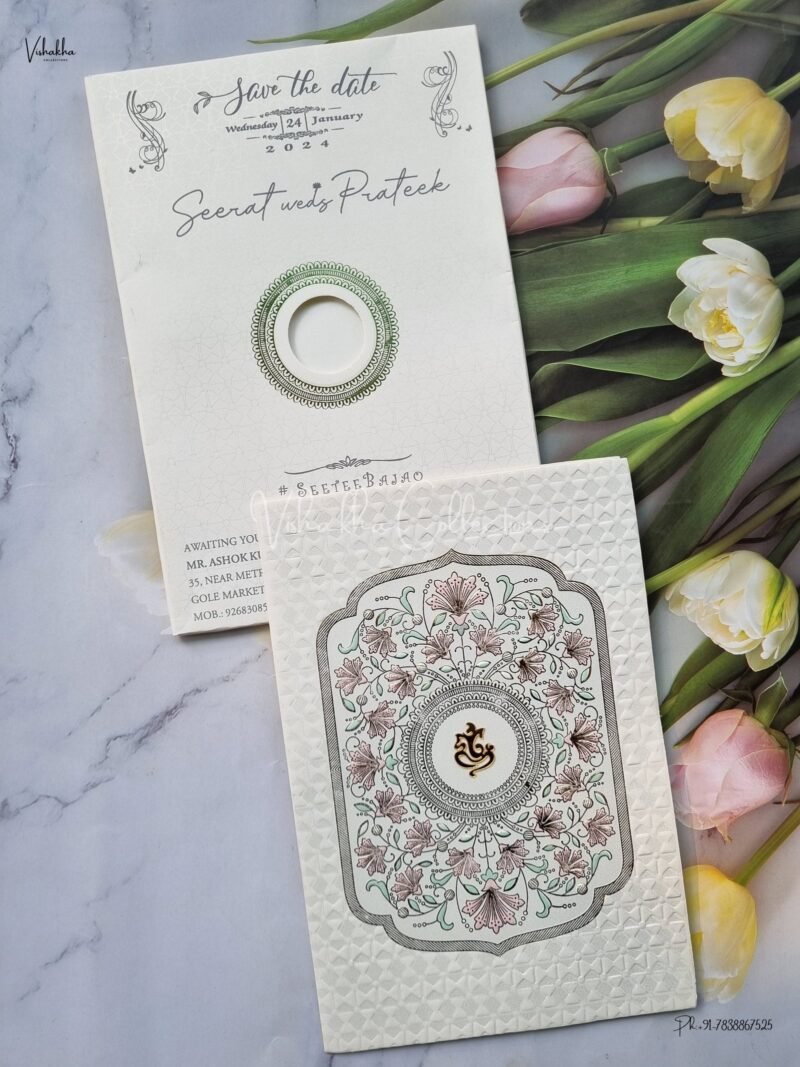 Designer Premium Customized Wedding Invitation Cards - ATS-1471