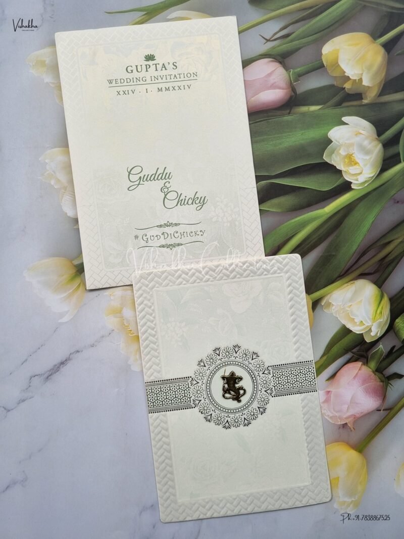 Designer Premium Customized Wedding Invitation Cards - ATS-1503