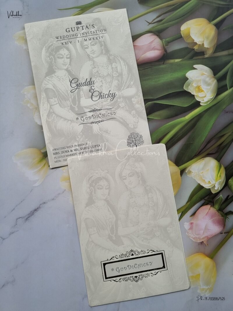 Designer Premium Customized Wedding Invitation Cards - ATS-1506