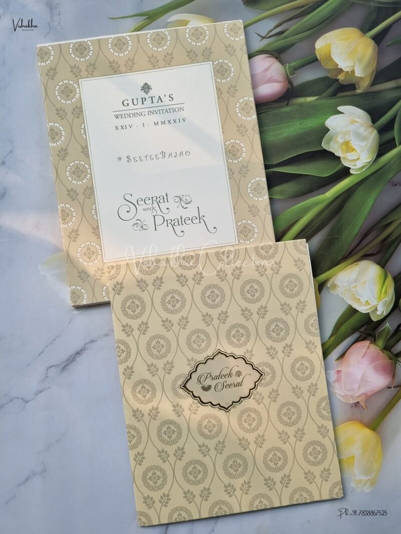 Designer Premium Customized Wedding Invitation Cards - ATS-1522
