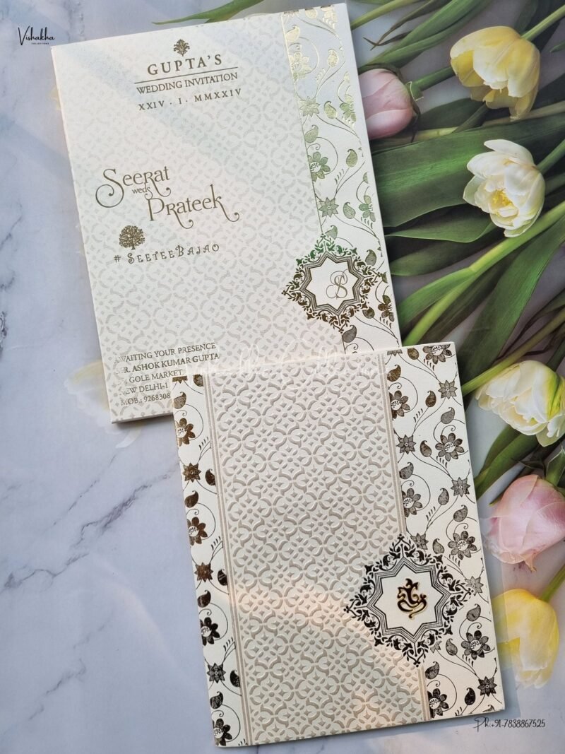 Designer Premium Customized Wedding Invitation Cards - ATS-1527