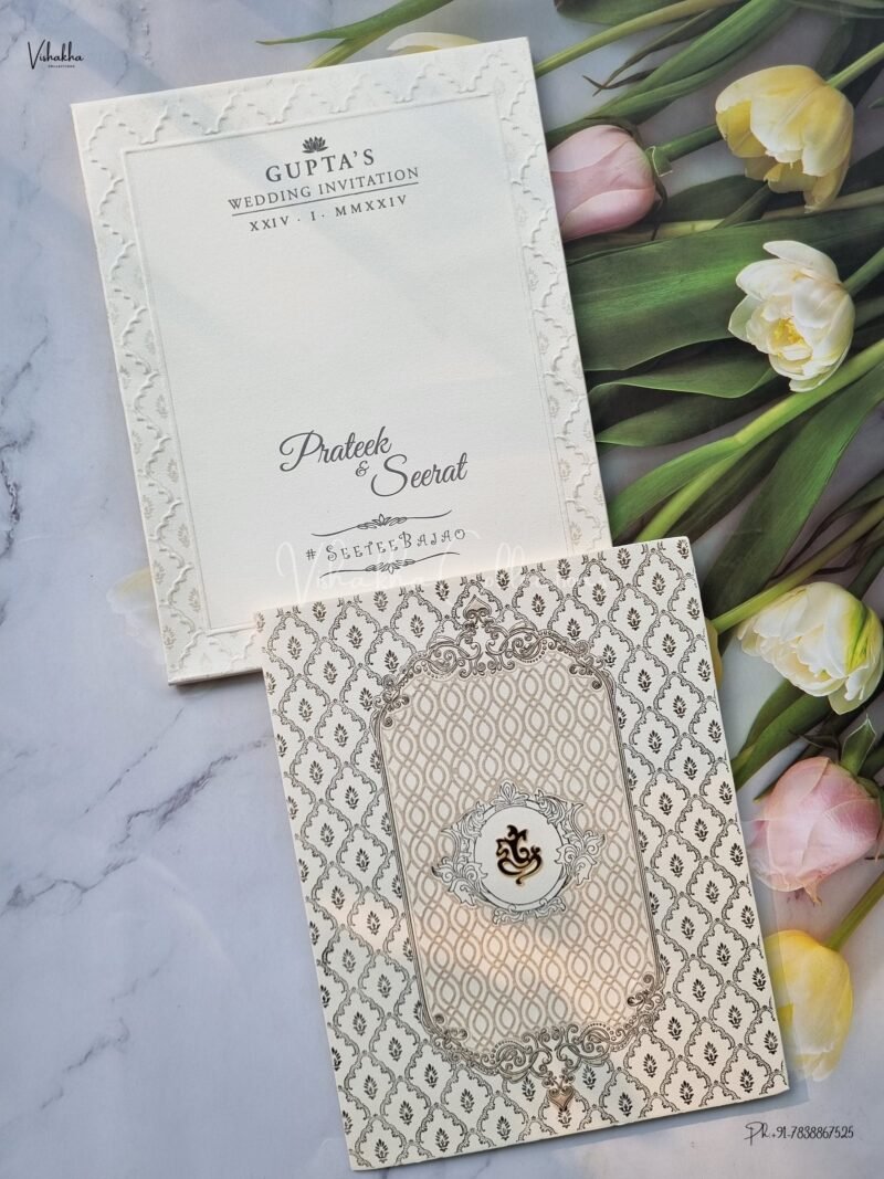 Designer Premium Customized Wedding Invitation Cards - ATS-1529