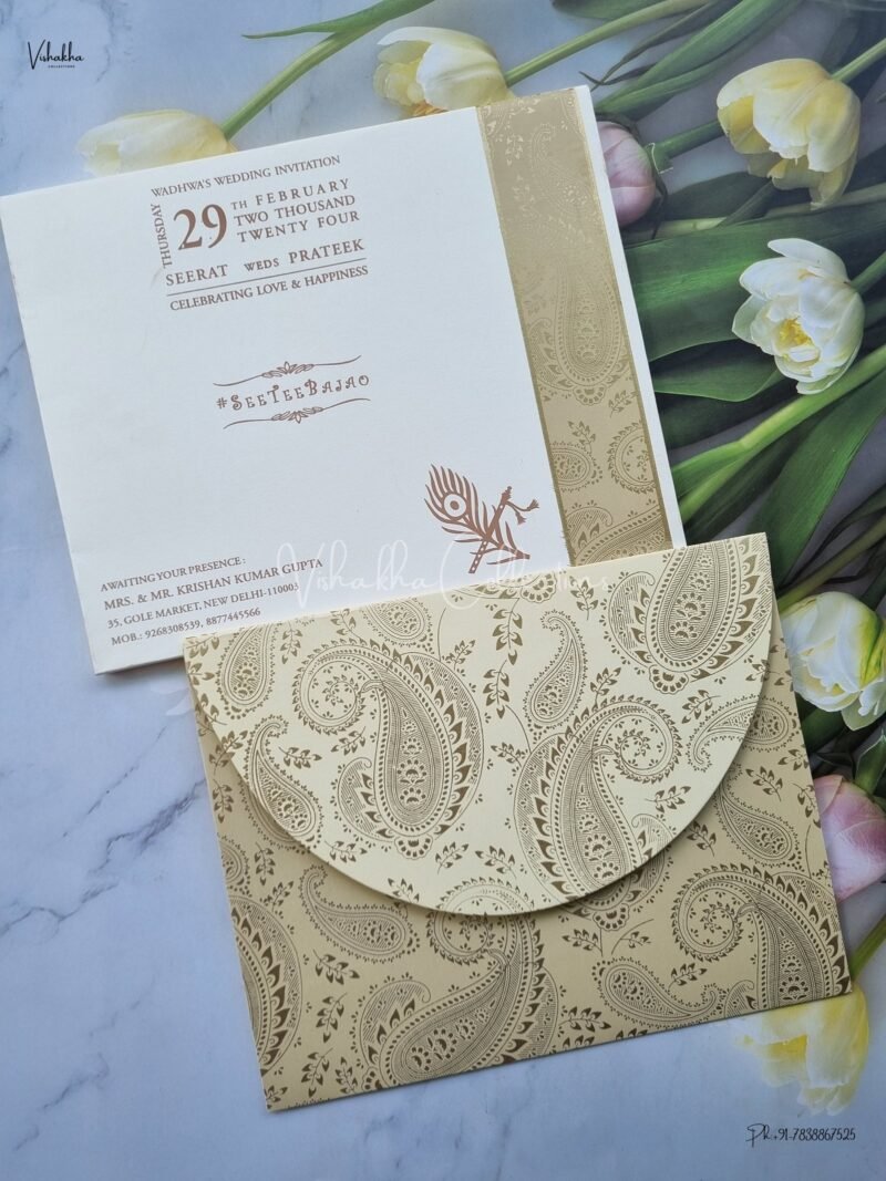 Designer Premium Customized Wedding Invitation Cards - ATS-1531