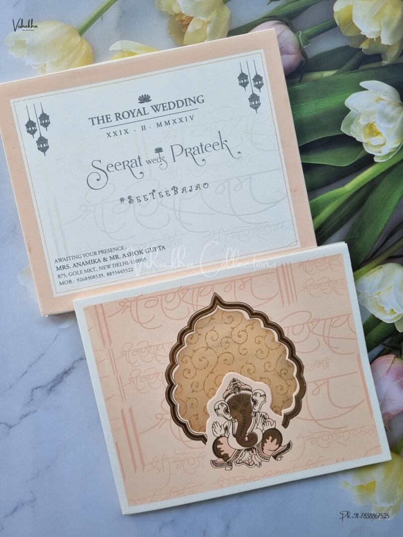 Designer Premium Customized Wedding Invitation Cards - ATS-1543