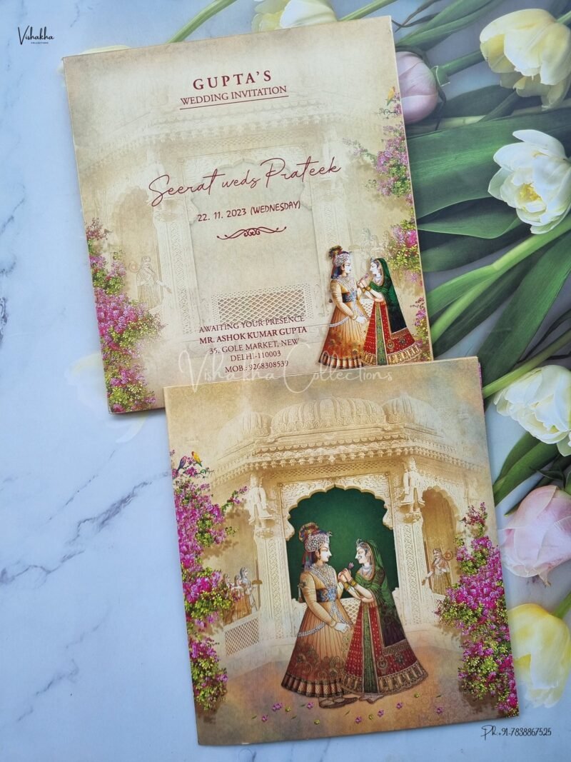 Designer Premium Customized Wedding Invitation Cards - ATS-1821