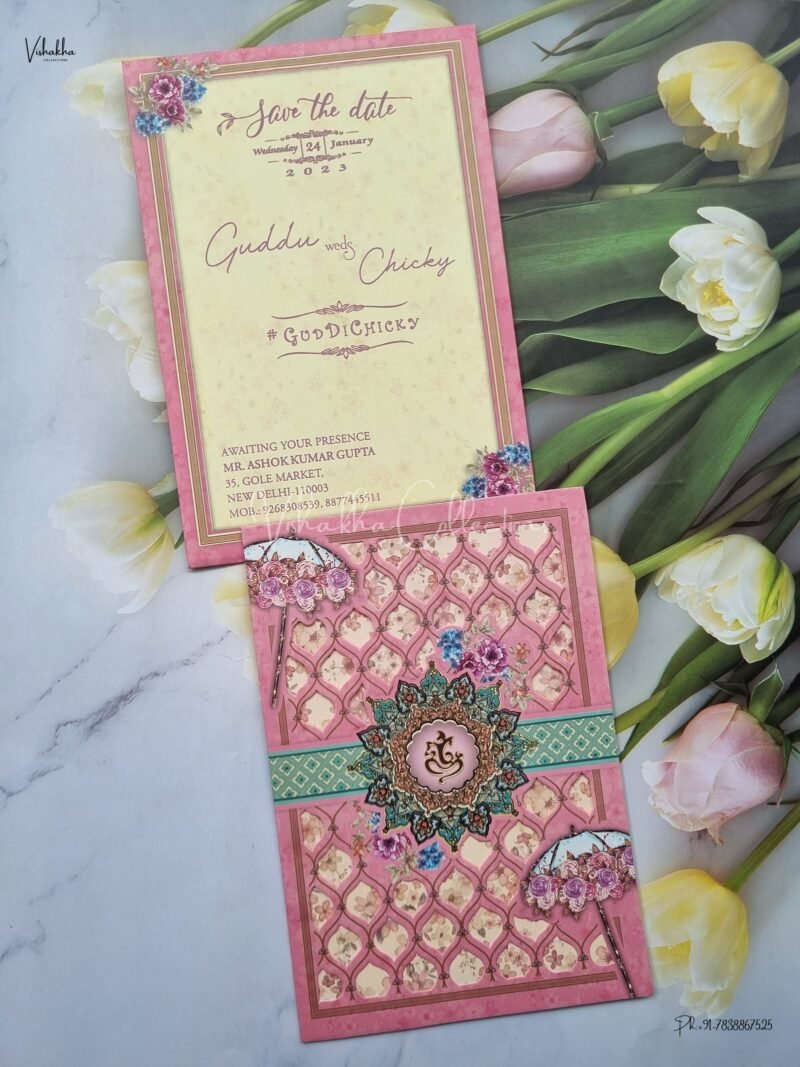 Designer Premium Customized Wedding Invitation Cards - ATS-1951