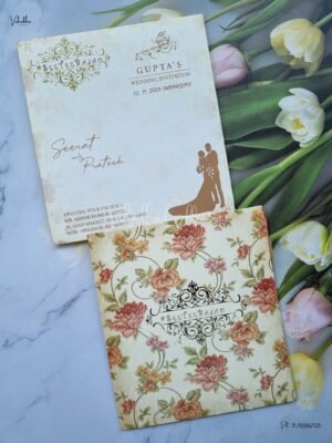 Designer Premium Customized Wedding Invitation Cards - ATS-2103
