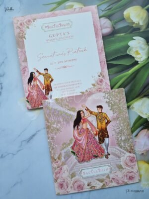 Designer Premium Customized Wedding Invitation Cards - ATS-2107