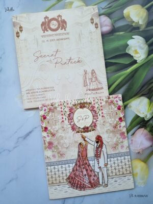 Designer Premium Customized Wedding Invitation Cards - ATS-2116