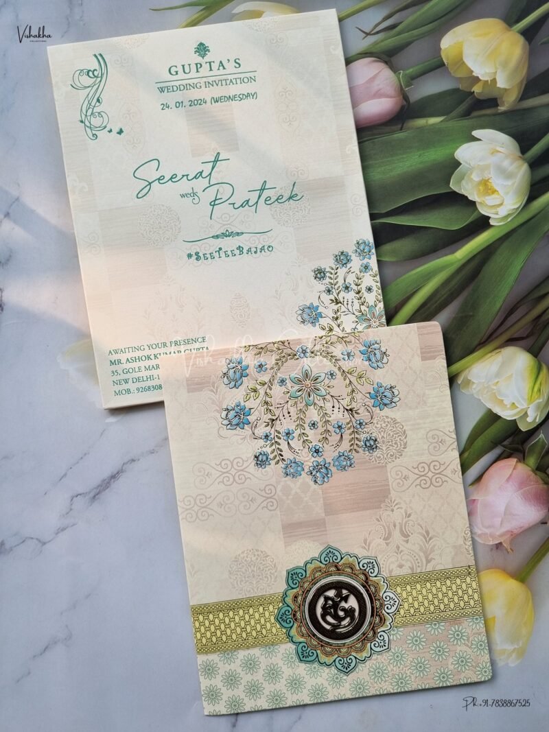 Designer Premium Customized Wedding Invitation Cards - ATS-2120