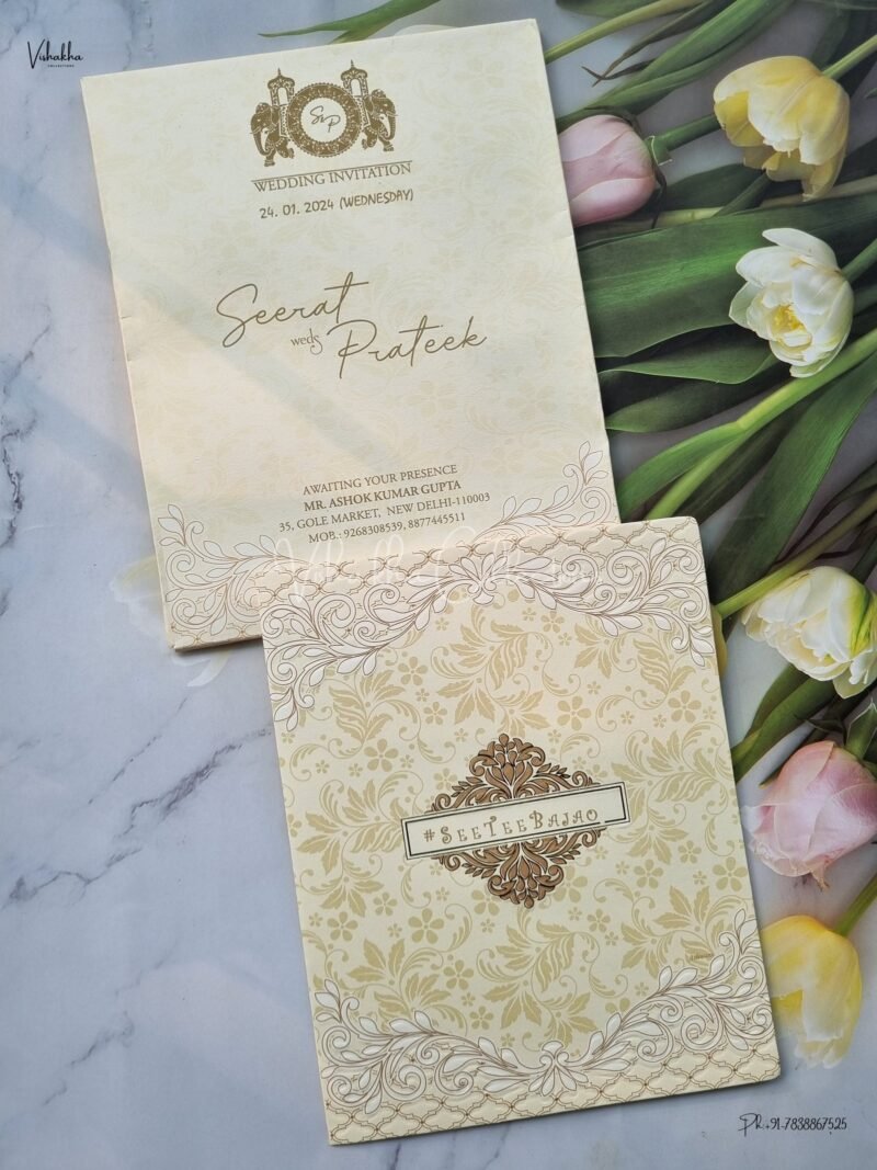 Designer Premium Customized Wedding Invitation Cards - ATS-2121