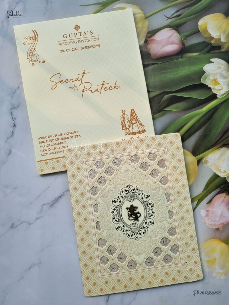Designer Premium Customized Wedding Invitation Cards - ATS-2122