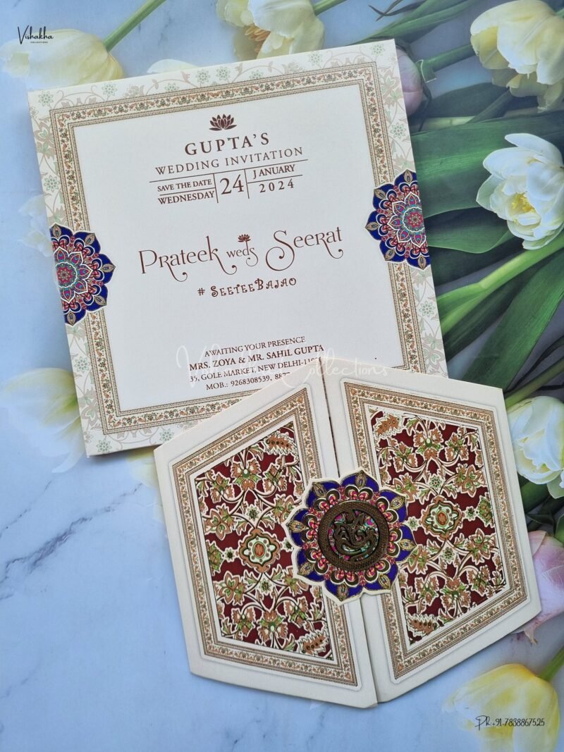 Designer Premium Customized Wedding Invitation Cards - ATS-2130