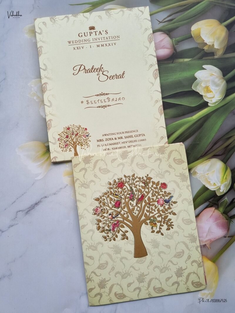 Designer Premium Customized Wedding Invitation Cards - ATS-2158