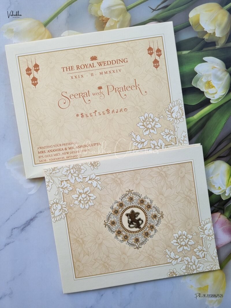Designer Premium Customized Wedding Invitation Cards - ATS-2159