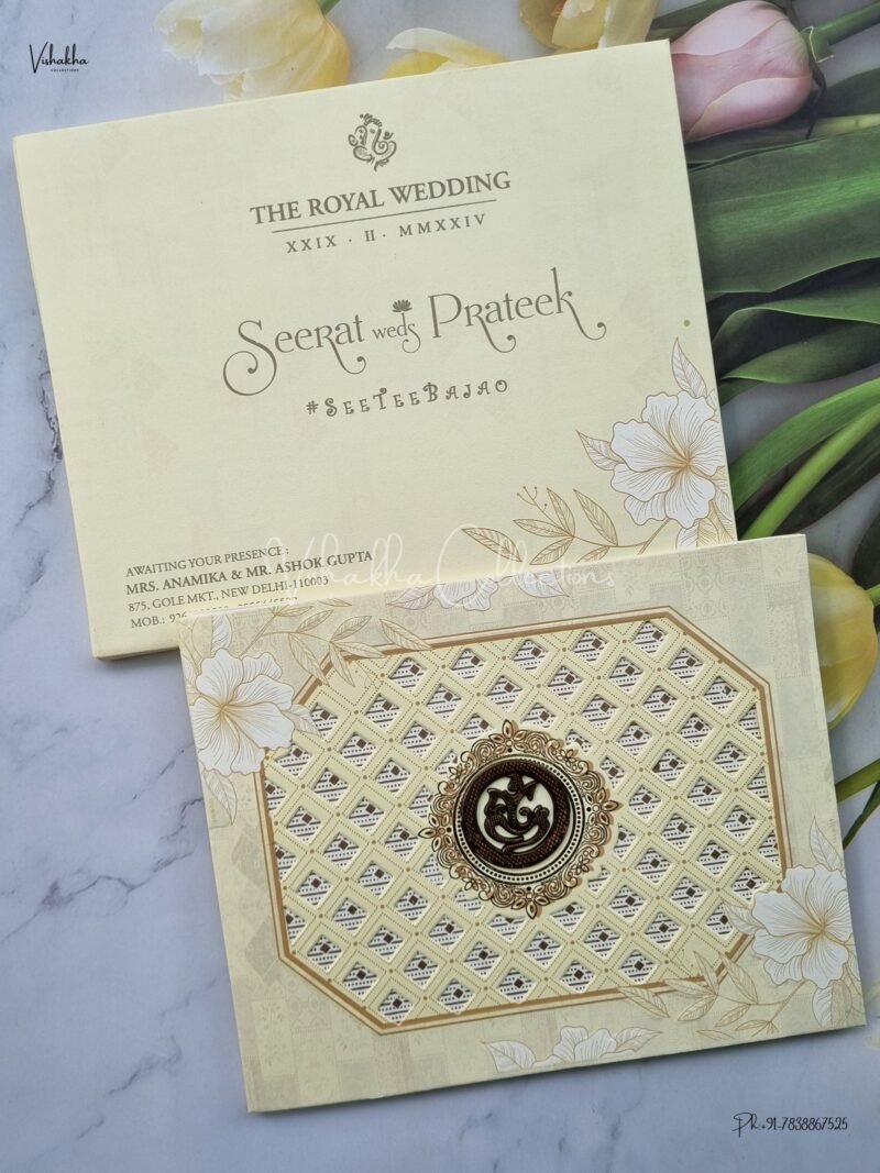 Designer Premium Customized Wedding Invitation Cards - ATS-2160
