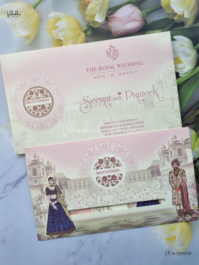 Designer Premium Customized Wedding Invitation Cards - ATS-2163