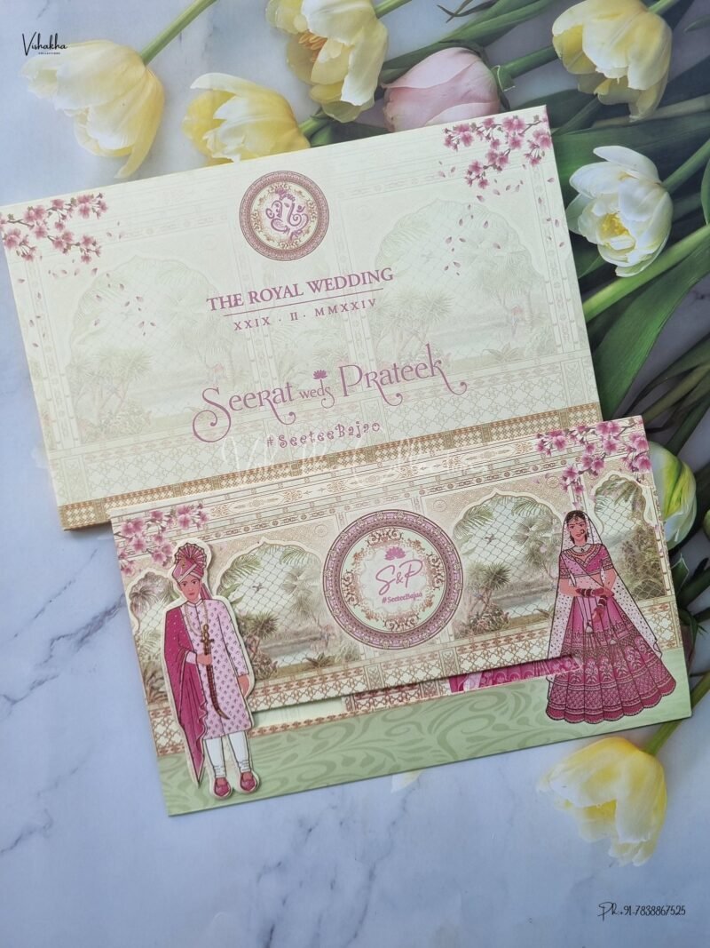 Designer Premium Customized Wedding Invitation Cards - ATS-2166