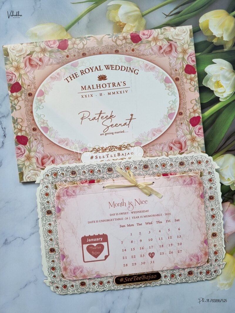 Designer Premium Customized Wedding Invitation Cards - ATS-3136