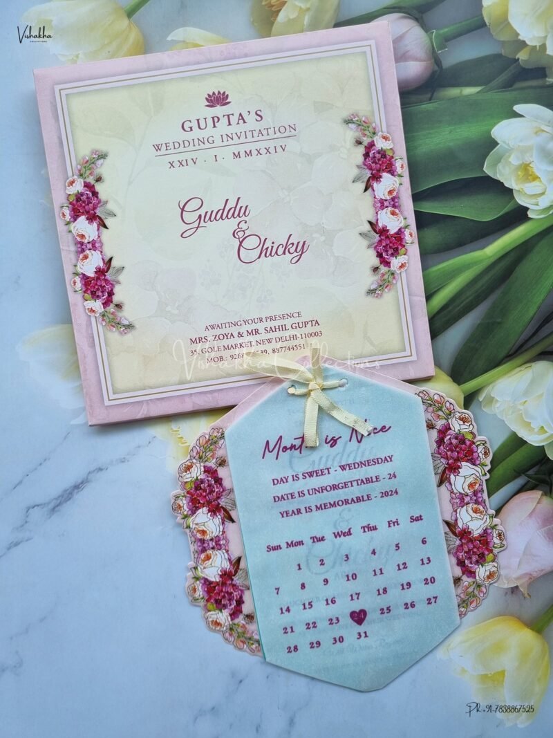 Designer Premium Customized Wedding Invitation Cards - ATS-3153