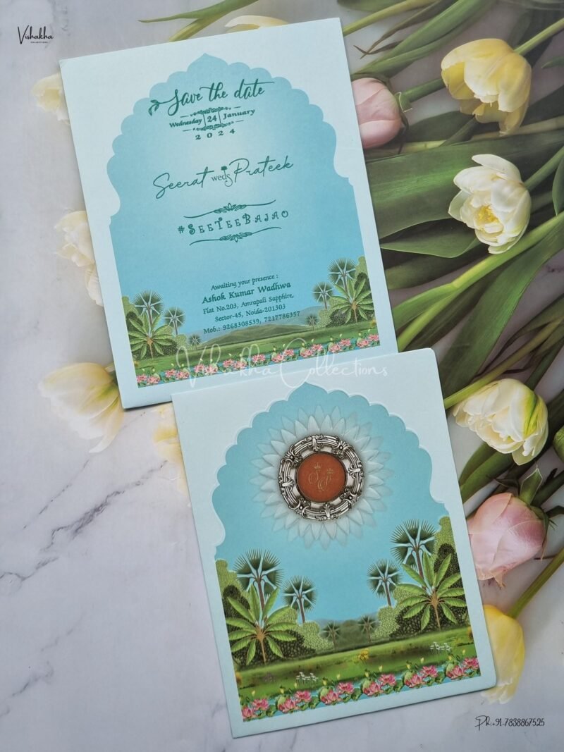Designer Premium Customized Wedding Invitation Cards - ATS-8106